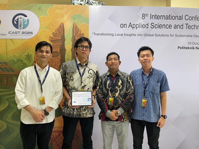 Tim Peneliti BERDIKARI Politeknik Negeri Manado Presentasikan Penelitian di Konferensi Internasional